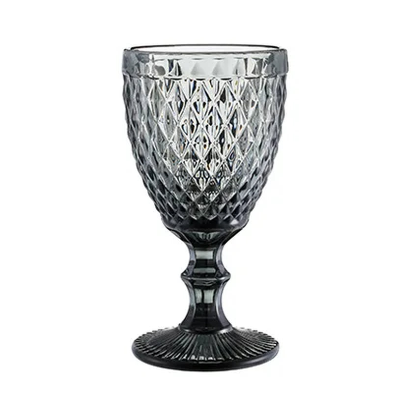 Retro Colored Wine Glass Champagne Glasses European Style Goblet Wedding Bar Decorative Stemware