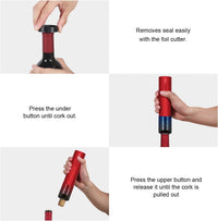 Thumbnail for New Electric Wine Opener Rechargeable Automatic Corkscrew Wine Bottle Openers, Cordless Stainless Electric Corkscrew with Foil Cutter and USB Cable