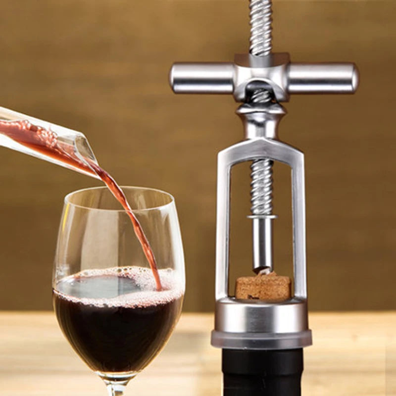 Wine Bottle Opener Creative Red Wine Corkscrew Leverage Design Corkscrew Bar Accessories Restaurant Party Home Kitchen Tools 5Pc