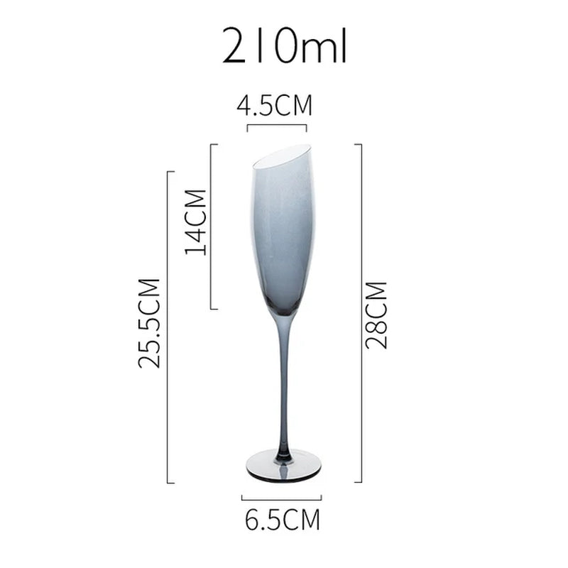 Jinyoujia-Rainbow Wine Glass, Lon Plated, Gradual Change, Seven Color Goblet, Northern Europe, Dazzle, Cup, Champagne, Red Wine