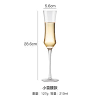 Thumbnail for 2Pcs Goblet Champagne Glass Unleaded Crystal Wine Glass Cup Sweet Wine Glass Sparkling Wine Glass Bar Wedding Family Drink Glass