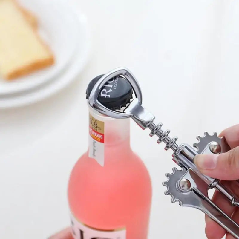 Metal Bottle Opener Red Wine Corkscrew Bottle Handle Opener Corkscrews Essential Tools for Bars Stainless Stee Lkitchen Tools