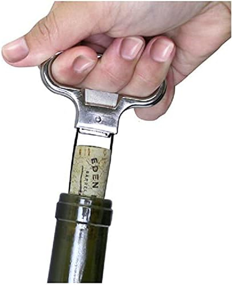 Wine Cork Extractor, Wine Corkscrew Beer Corkscrew Wine Cork, Professional Stainless Steel Two-Jaw Puller Extractor, Used to Open Wine Bottles and Antique Collections(Silver)