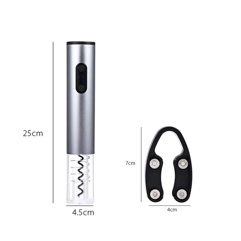 Electric Wine Opener Corkscrew Automatic Wine Bottle Opener + Acrylic Wine Pourer Kit for Home Hotel Party Wedding