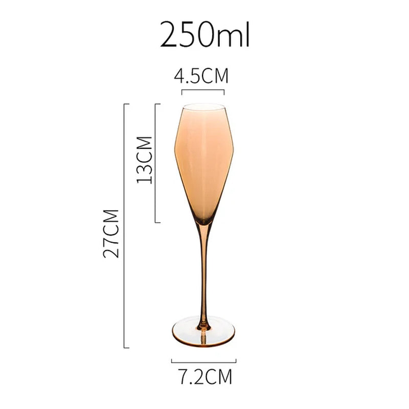 Jinyoujia-Rainbow Wine Glass, Lon Plated, Gradual Change, Seven Color Goblet, Northern Europe, Dazzle, Cup, Champagne, Red Wine