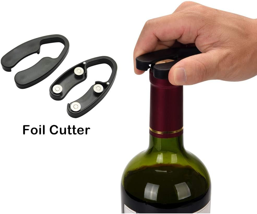 Electric Wine Opener Set Electric Corkscrew Bottle Opener with Foil Cutter, Wine Pourer and Stopper