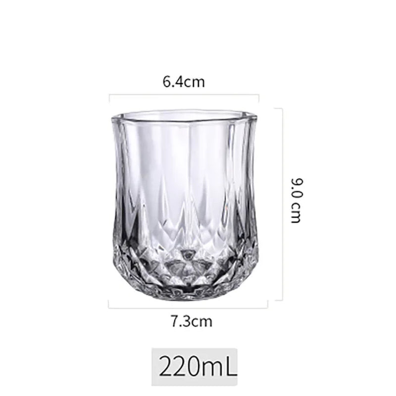 Glass Diamond Water Glass, Creative Crystal Wine Glass, Wine Glass, Tea Cup