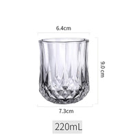 Thumbnail for Glass Diamond Water Glass, Creative Crystal Wine Glass, Wine Glass, Tea Cup