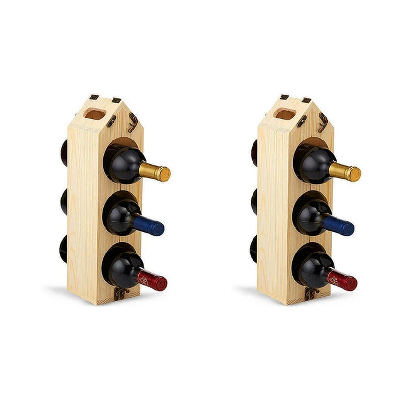 High Quality Wooden Wine Bottle Rack Creative and Practical Red Wine Rack Living Room Decoration Cabinet Red Wine Storage Rack