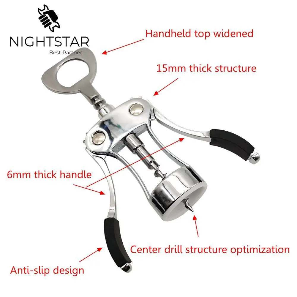 Metal Bottle Opener Red Wine Corkscrew Bottle Handle Opener Corkscrews Essential Tools for Bars