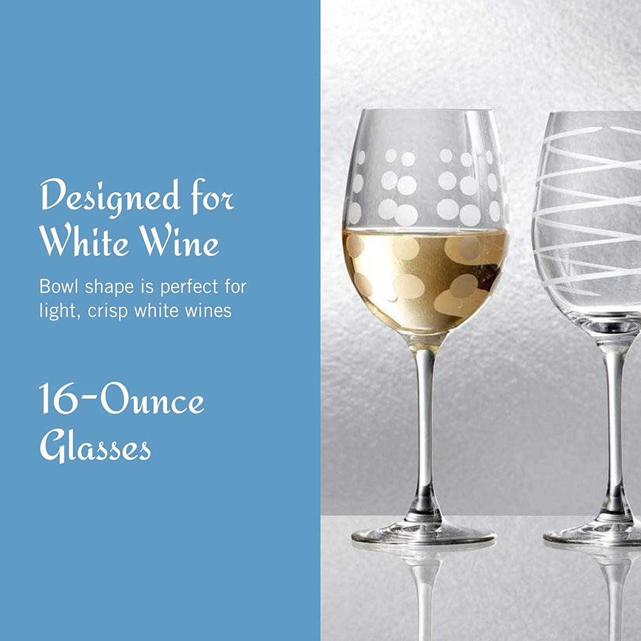 SW910-403 Cheers White Wine Glasses, Set of 4, 16-Ounce Wine Glasses - SW910-403