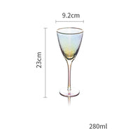 Thumbnail for Lon-Plated Hammered Gold-Rimmed Glass Wine Glass Lead-Free Glass Champagne Glasses Cocktail Glass Wine Cup Drinkware Supply