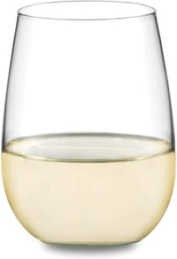 Thumbnail for Stemless 12-Piece Wine Glass Party Set for Red and White Wines