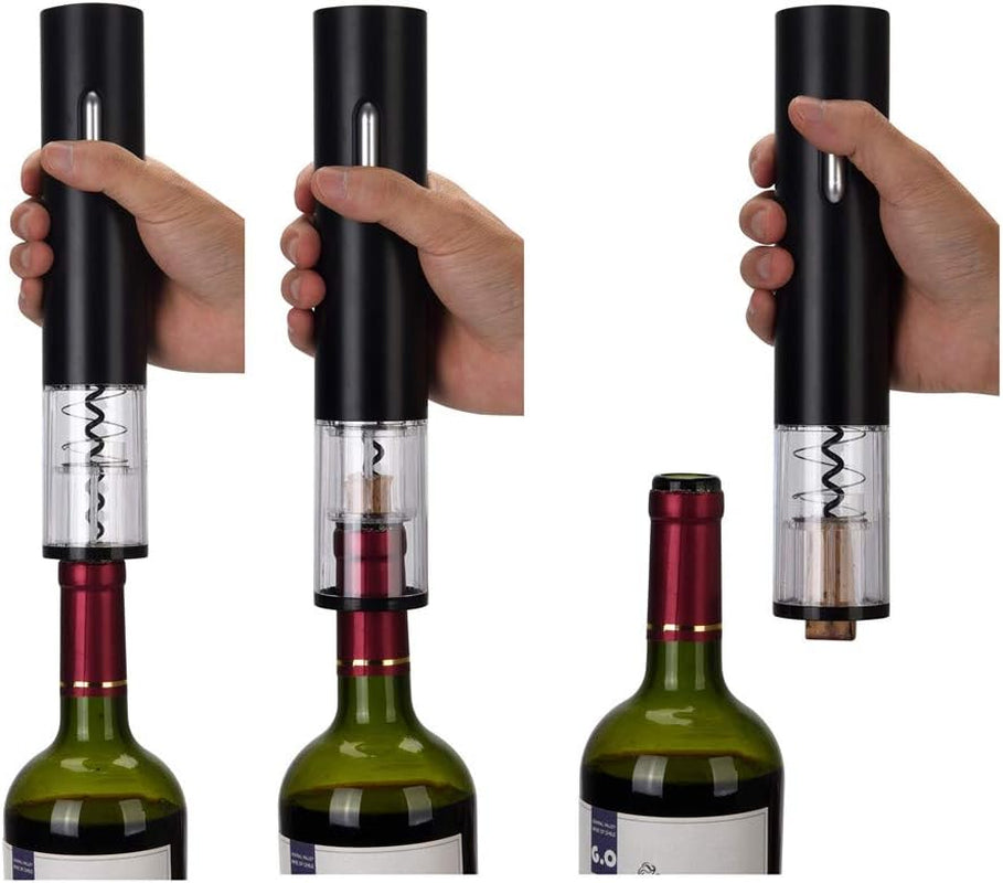 Electric Wine Opener Set Electric Corkscrew Bottle Opener with Foil Cutter, Wine Pourer and Stopper