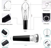 Thumbnail for Wine Pourer and Stopper,Wine Aerator Pourer Spout,Liquor Bottle Pourers and Vacuum Wine Saver Pump Keep Fresh,Wine Pourer No Drip with Wine Aireators Pourer,Aerating Pourer with Decanter Spout (1)