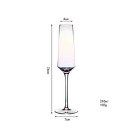 Thumbnail for 90Ml-150Ml Rainbow Glass Set Red Wine Glass Champagne Glass Apple Glass Water Glass Household Glass Goblet Crystal Glass Set