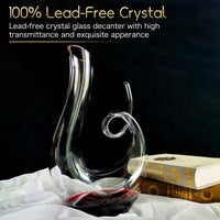 Thumbnail for Wine Decanter Swan Red Wine Decanters Hand Blown Wine Decanter and Carafe Decanter for Wine