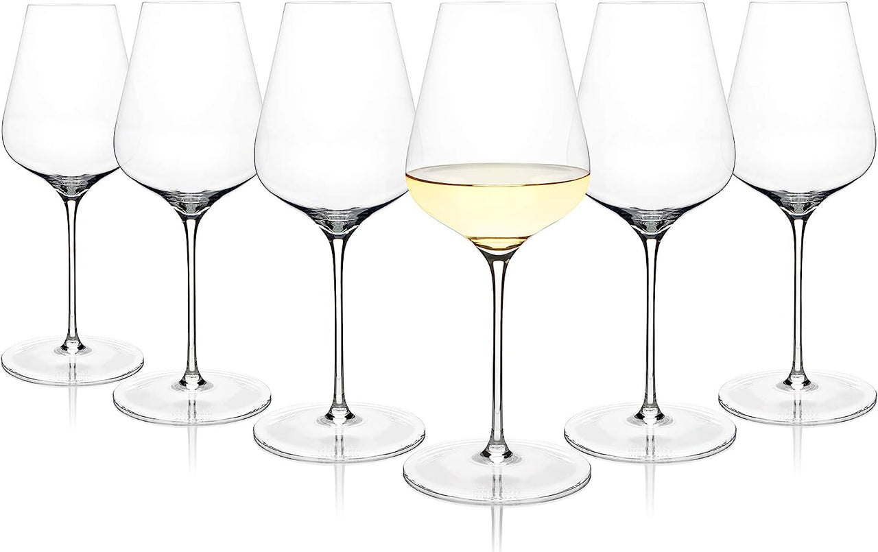 Grassl Mineralité Wine Glass, Hand-Blown Crystal Wine Glass for White Wine and Champagne Set of 6