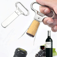 Thumbnail for Wine Cork Extractor, Wine Corkscrew Beer Corkscrew Wine Cork, Professional Stainless Steel Two-Jaw Puller Extractor, Used to Open Wine Bottles and Antique Collections(Silver)