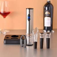 Thumbnail for Automatic Bottle Opener Electric Wine Bottle Opener Corkscrew Foil Cutter Set Red Wine Openers Jar Opener Kitchen Accessories