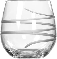 Thumbnail for Twist Stemless Red Wine Glass 16.75 Oz - Made in the USA - Tumbler Wine Glasses - Lead-Free Glass - Etched Stemless Wine Glasses (Set of 2)