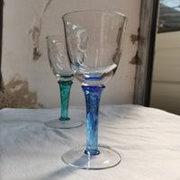 Thumbnail for 1Pcs Vintage Cocktail Glasses Creative Glass Wine Glasses Home Green Blue Goblet Tulip Glass Red Wine Glass