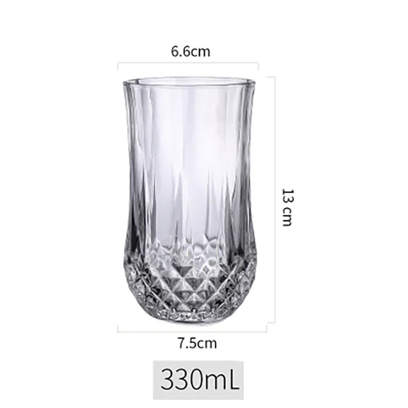 Glass Diamond Water Glass, Creative Crystal Wine Glass, Wine Glass, Tea Cup