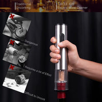 Thumbnail for Electric Wine Bottle Openers - Rechargeable Automatic Corkscrew Opener Puller , Electronic Wine Opener, Electric Corkscrew, Stainless Steel (Batteries Included)