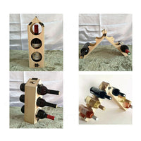 Thumbnail for High Quality Wooden Wine Bottle Rack Creative and Practical Red Wine Rack Living Room Decoration Cabinet Red Wine Storage Rack