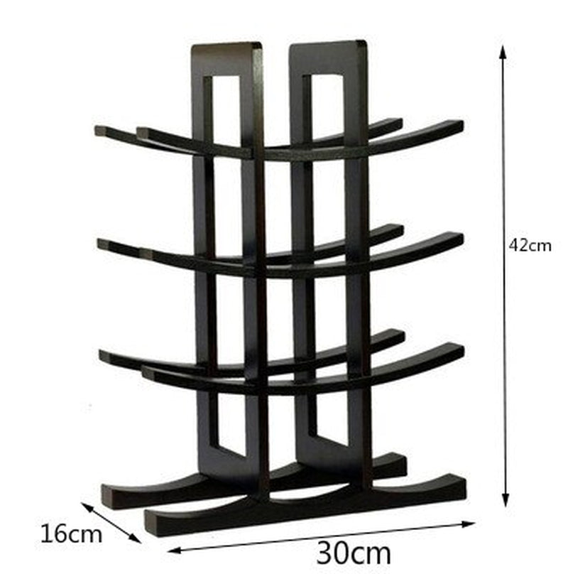 Wooden Bamboo Wine Rack Home Decoration Countertop Wine Rack Bar Kitchen Dining Storage Wine Rack Home Decoration Countertop