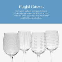 Thumbnail for SW910-403 Cheers White Wine Glasses, Set of 4, 16-Ounce Wine Glasses - SW910-403