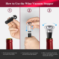 Thumbnail for Wine Pourer and Vacuum Stopper,Half Price Clearance, Luxury Wine Pourer Pour Spout, Wine Pourers and Stoppers Corks for Red Wine Liquor Bottle, Drip-Free Pour Drop Stop Pouring Wine Gifts