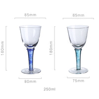 Thumbnail for 1Pcs Vintage Cocktail Glasses Creative Glass Wine Glasses Home Green Blue Goblet Tulip Glass Red Wine Glass