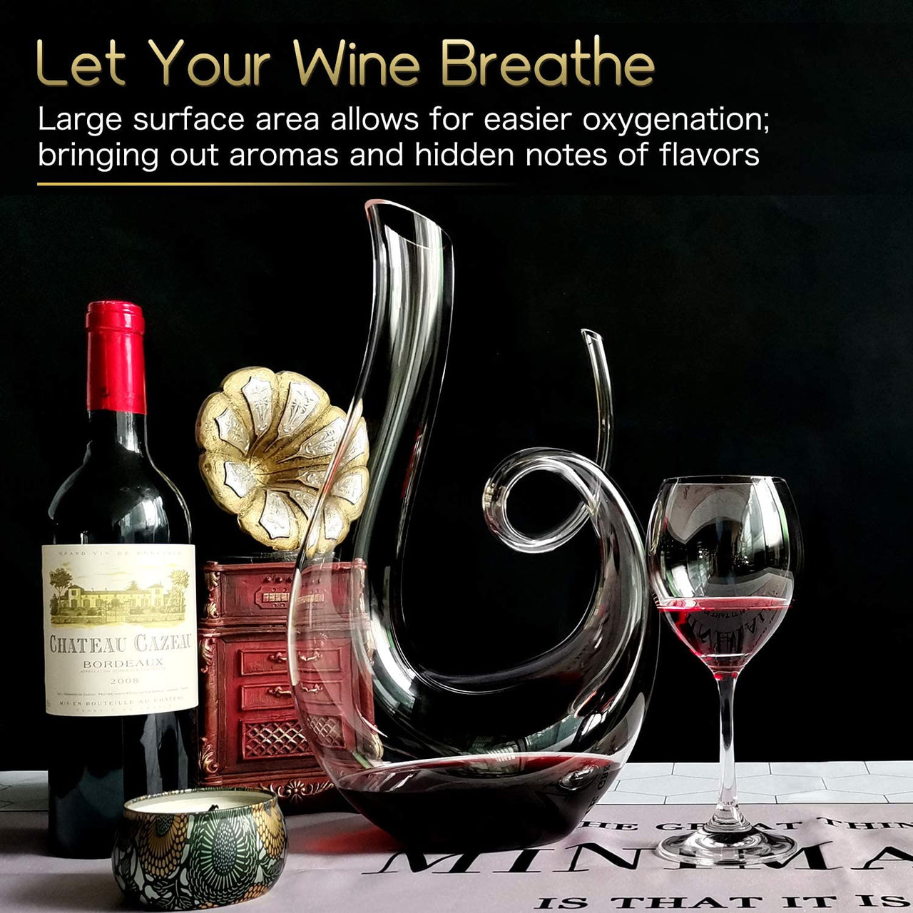 Wine Decanter Swan Red Wine Decanters Hand Blown Wine Decanter and Carafe Decanter for Wine