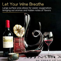 Thumbnail for Wine Decanter Swan Red Wine Decanters Hand Blown Wine Decanter and Carafe Decanter for Wine