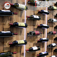 Thumbnail for Standing Wine Rack Wall Mounted Wine Bottle Rack Holder Display Shelf Kitchen Bar Exhibition Creative Top Mounted Wine Rack