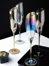 Thumbnail for Jinyoujia-Rainbow Wine Glass, Lon Plated, Gradual Change, Seven Color Goblet, Northern Europe, Dazzle, Cup, Champagne, Red Wine