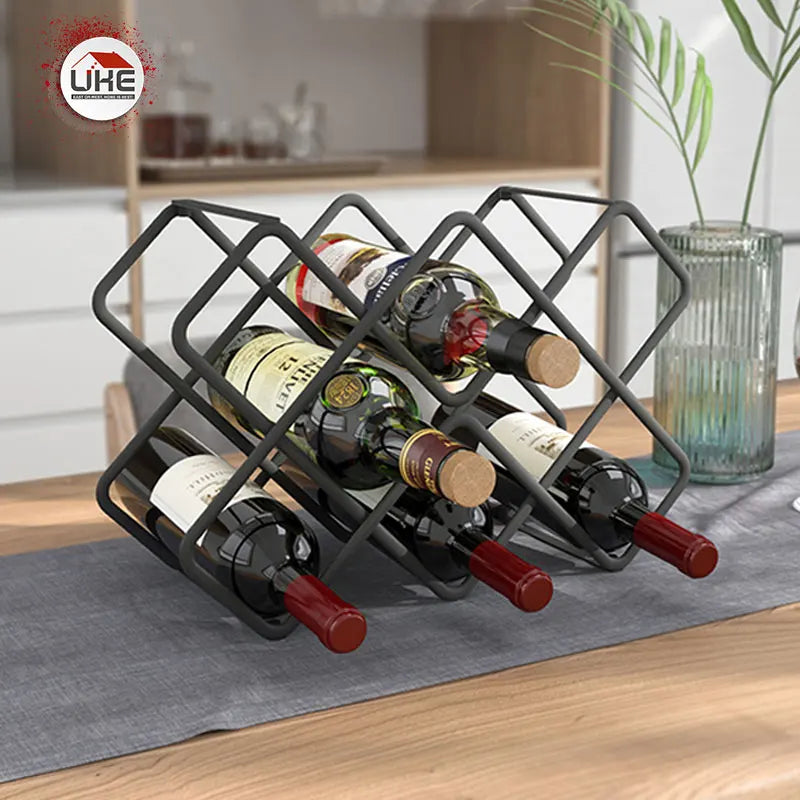 Standing Wine Rack Wall Mounted Wine Bottle Rack Holder Display Shelf Kitchen Bar Exhibition Creative Top Mounted Wine Rack