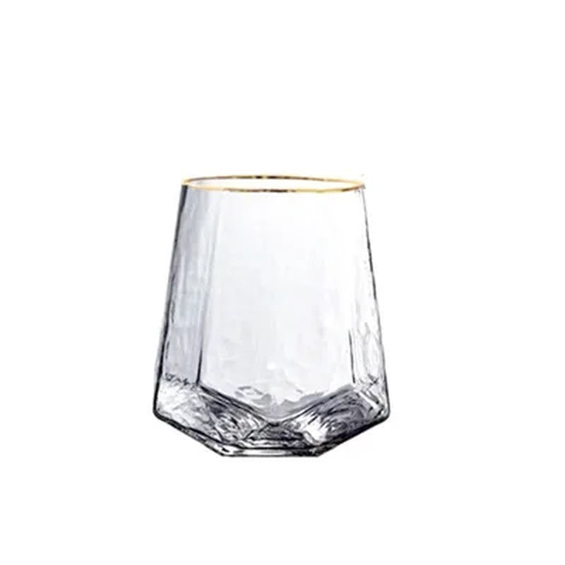 300-550Ml Creative Wine Glass Champagne Glass Wine Glass Hotel Home Simple Diamond Glass Goblet