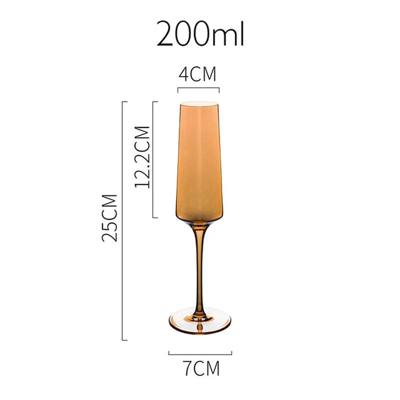 Jinyoujia-Rainbow Wine Glass, Lon Plated, Gradual Change, Seven Color Goblet, Northern Europe, Dazzle, Cup, Champagne, Red Wine