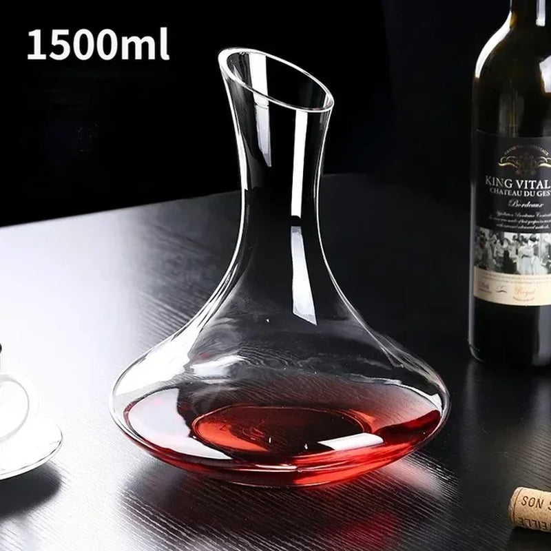 High Grade 1500ML Crystal U-Shaped Wine Decanter Gift Box Harp Swan Decanter Creative Wine Separator Wine Set Decanter Set