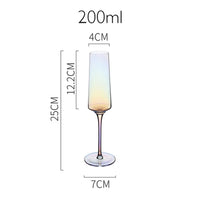 Thumbnail for Jinyoujia-Rainbow Wine Glass, Lon Plated, Gradual Change, Seven Color Goblet, Northern Europe, Dazzle, Cup, Champagne, Red Wine