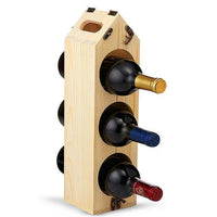 Thumbnail for High Quality Wooden Wine Bottle Rack Creative and Practical Red Wine Rack Living Room Decoration Cabinet Red Wine Storage Rack