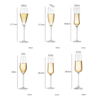 Thumbnail for 2Pcs Goblet Champagne Glass Unleaded Crystal Wine Glass Cup Sweet Wine Glass Sparkling Wine Glass Bar Wedding Family Drink Glass