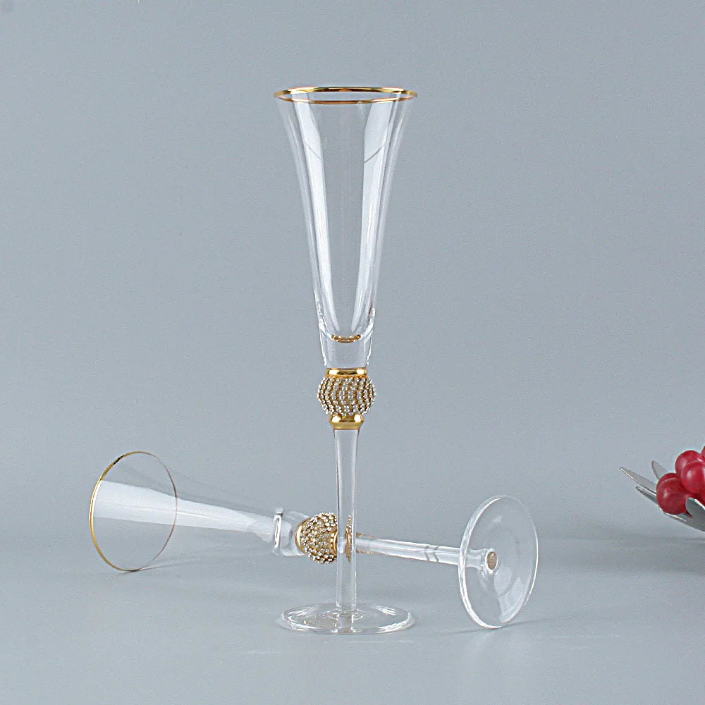 Crystal Cocktail Glass Champagne Glass Red Wine Glass Phnom Penh Red Wine Glass Enamel Wedding Goblet