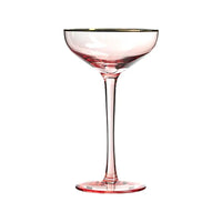 Thumbnail for Jinyoujia-Nordic Butterfly Shaped Wine Glass, Crystal Wine Glass, Pink Gold Foil, Sweet Wine Champagne Glasses, Cocktail Goblet