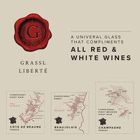 Thumbnail for Grassl Liberté Wine Glass, Set of 2 Mouth-Blown Crystal Universal Wine Glasses for All Red and White Wine Types