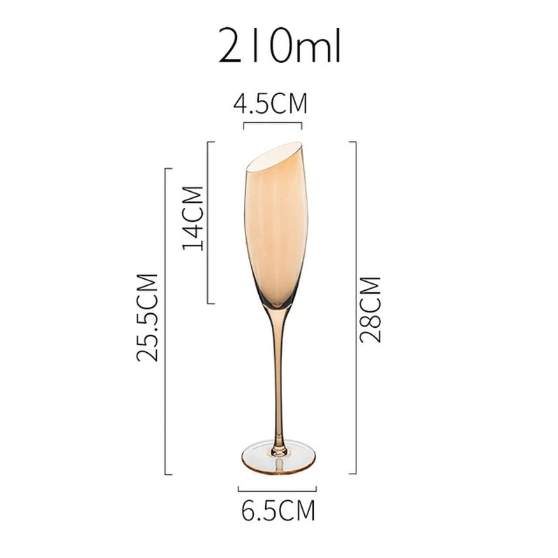 Jinyoujia-Rainbow Wine Glass, Lon Plated, Gradual Change, Seven Color Goblet, Northern Europe, Dazzle, Cup, Champagne, Red Wine