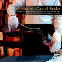 Thumbnail for Wine Decanters by  Hand Blown Red Wine Carafe Classic Pierced Designed Wine Decanter Luxury Wine Decanter