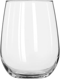 Thumbnail for Stemless 12-Piece Wine Glass Party Set for Red and White Wines